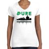 Women's Fine Jersey V-Neck Tee Thumbnail